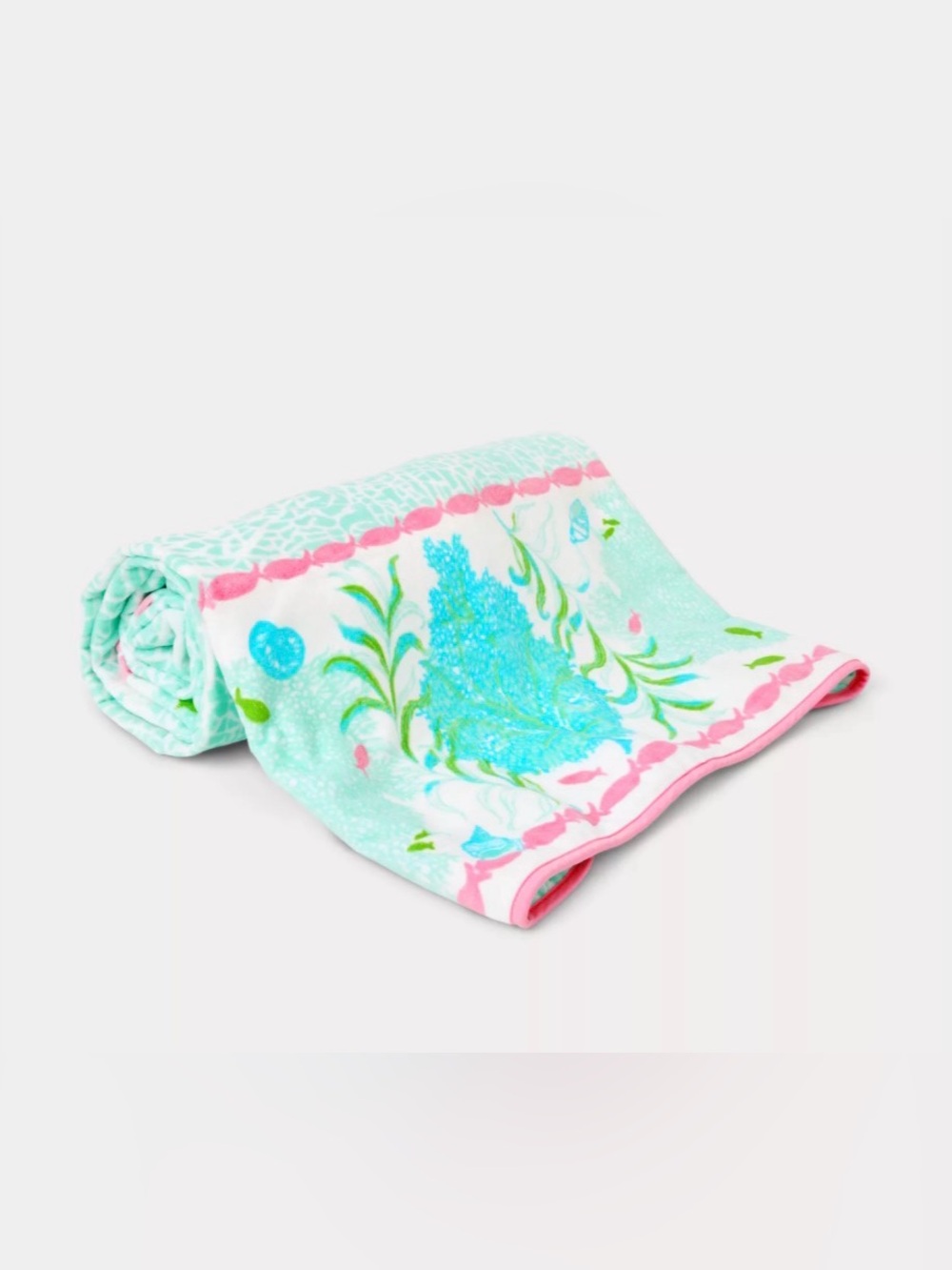 🩷🩵LILLY PULITZER Beach Lounger Towel Color: Mint Condition Fantastical